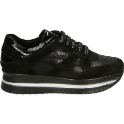 Półbuty - 107389 BLAC S. Czarne creepersy damskie Venezia, ze skóry, sportowe. Za 299,00 zł.