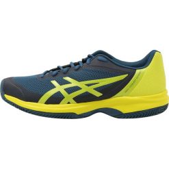 ASICS GELCOURT SPEED CLAY Obuwie do tenisa Outdoor ink blue/sulphur spring/turkis. Niebieskie buty sportowe męskie marki Asics, z tworzywa sztucznego, bez zapięcia, outdoorowe. W wyprzedaży za 342,30 zł.