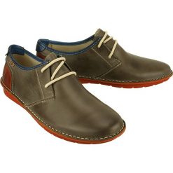 PIKOLINOS SANTIAGO M7B-4023 dark grey, półbuty męskie. Szare półbuty męskie Pikolinos, bez wzorów, ze skóry, na sznurówki. Za 479,90 zł.