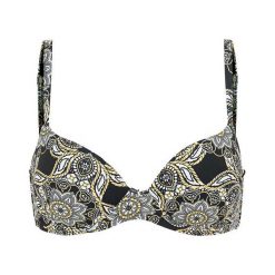 Happy Holly Biustonosz od bikini z efektem push-up Eliza czarny we wzory female czarny/ze wzorem 85D. Czarne biustonosze Happy Holly, bez wzorów. Za 119,00 zł.