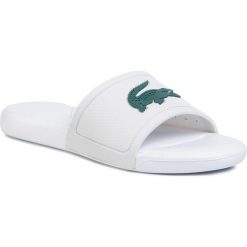 Klapki LACOSTE - L.30 Slide 120 1 Cuj 7-39CUJ0006082 Wht/Grn. Białe klapki damskie Lacoste, bez wzorów, z tworzywa sztucznego, bez obcasa. W wyprzedaży za 129,00 zł.