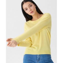 Sweter basic - Żółty. Żółte swetry damskie House, s, bez wzorów, bez rękawów, bez kaptura. Za 49,99 zł.