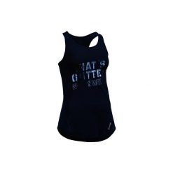 Top fitness kardio 120 damski. Niebieskie topy sportowe damskie marki DOMYOS, l, z elastanu, na fitness i siłownię. Za 24,99 zł.