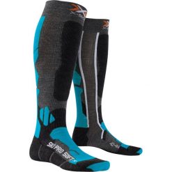 Skarpety X-SOCKS SKI PRO SOFT. Niebieskie skarpetki damskie X SOCKS, bez wzorów. W wyprzedaży za 77,00 zł.
