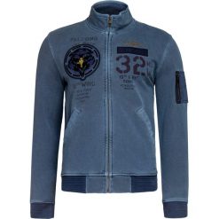 Bluza AERONAUTICA MILITARE Granatowy. Niebieskie bluzy męskie marki Aeronautica Militare, z haftami, militarne, ze stójką, bez rękawów, bez kaptura. W wyprzedaży za 679,00 zł.
