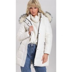 Biała Kurtka Ashbury. Białe kurtki damskie Renee, na zimę, xl, bez wzorów, z puchu, długie. Za 249,99 zł.