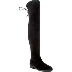 Buty zimowe damskie: Muszkieterki STUART WEITZMAN – Lowland Nero Stretch Velvet