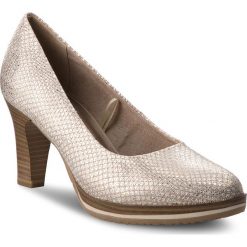 Półbuty TAMARIS - 1-22433-20 Shell Str. 426. Szare półbuty damskie skórzane marki Tamaris, eleganckie, na obcasie. W wyprzedaży za 169,00 zł.