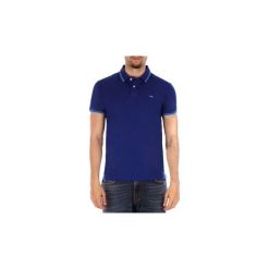 Koszulki polo z krótkim rękawem Harmont Blaine POLO DOPPIO RIGO. Niebieskie koszulki męskie Harmont Blaine, xl, bez wzorów, polo, z krótkim rękawem, krótkie. Za 454,71 zł.