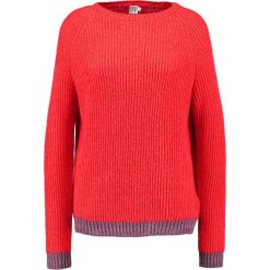 Swetry klasyczne damskie: Saint Tropez KNIT WITH STRIPE Sweter mottled red