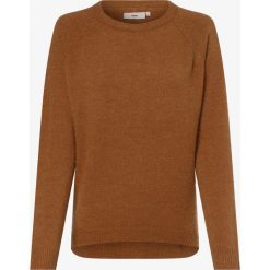 Minimum - Sweter damski z dodatkiem moheru – Kita, brązowy. Pomarańczowe swetry damskie Minimum, s, bez wzorów, z wełny, bez rękawów, bez kaptura. Za 309,95 zł.