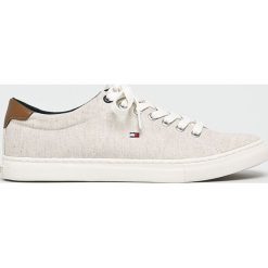 Tommy Hilfiger - Tenisówki Seasonal Textile Sneaker. Brązowe trampki męskie TOMMY HILFIGER, bez wzorów, z gumy, na sznurówki. W wyprzedaży za 249,90 zł.
