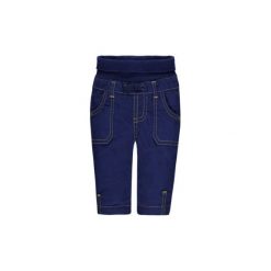 Steiff Boys Spodnie Jeans blueprint. Niebieskie spodnie niemowlęce marki Steiff, z bawełny. Za 129,00 zł.