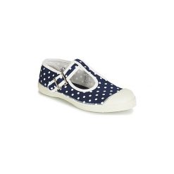 Baleriny Dziecko Bensimon TENNIS SALOME POIS. Niebieskie baleriny dziewczęce Bensimon, bez wzorów, bez obcasa. Za 74,50 zł.