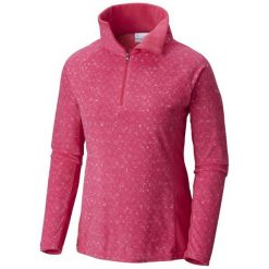 Columbia Glacial Iv Print 1/2 Zip Cactus Pink Tweet M. Różowe bluzy sportowe damskie marki Columbia, m, z polaru. W wyprzedaży za 109,00 zł.