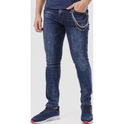 Niebieskie Jeansy Slim Phithei. Niebieskie jeansy męskie Born2be, m, bez wzorów. Za 119,99 zł.