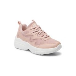 Skechers BOBS PRIMO 33124PNK. Różowe buty sportowe damskie Skechers, bez wzorów, ze skóry ekologicznej, sportowe. Za 239,99 zł.