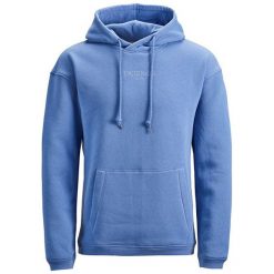 Jack&Jones Męska Bluza Jortopipop Sweat Hood Bleached Denim (Rozmiar M). Niebieskie bluzy męskie marki Jack&Jones, m, z denimu. W wyprzedaży za 109,00 zł.