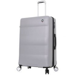 Mia Toro Walizka Podróżna m1703/3-L - Srebrna. Szare walizki Mia Toro, bez wzorów. W wyprzedaży za 450,00 zł.