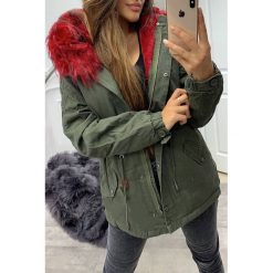 Kurtka damska EIRINA RED. Brązowe kurtki damskie Kurtka damska EIRINA RED, s, bez wzorów. W wyprzedaży za 89,00 zł.