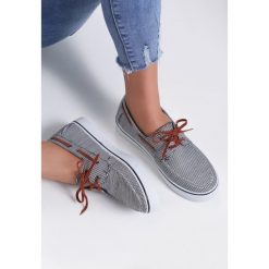 Czarne Tenisówki Cold Ocean. Czarne trampki i tenisówki damskie Renee, bez wzorów, z bawełny, na sznurówki. Za 39,99 zł.