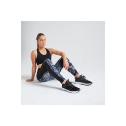 Legginsy fitness kardio damskie 120 szare. Szare legginsy sportowe damskie DOMYOS, xl, z elastanu, na fitness i siłownię. Za 59,99 zł.