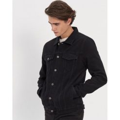 Jeansowa kurtka - Czarny. Czarne kurtki męskie House, s, bez wzorów, z jeansu, bez kaptura. Za 129,99 zł.