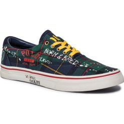 Tenisówki POLO RALPH LAUREN - Thorton 816758236001 Green. Zielone półbuty męskie Polo Ralph Lauren, na co dzień, bez wzorów, z zamszu, eleganckie, bez zapięcia. Za 409,00 zł.
