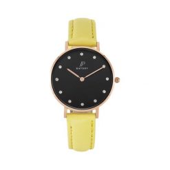 Zegarek JP Gatsby Zegarek damski Aurora Rose Gold Black / Yellow JPG5004 uniwersalny. Czerwone zegarki damskie JP Gatsby. Za 323,10 zł.