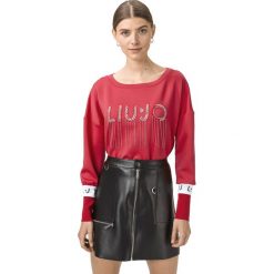 Liu Jo Bluza Czerwony. Czerwone bluzy damskie Liu Jo, s, z aplikacjami, z elastanu, bez rękawów, bez kaptura. Za 669,95 zł.