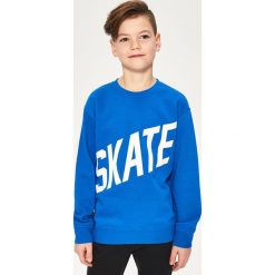 Bluzy chłopięce: Bluza z napisem skate – Niebieski