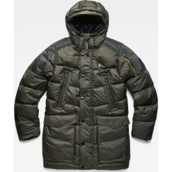 G-Star Raw - Kurtka puchowa. Szare płaszcze męskie G-Star RAW, s, bez wzorów, z poliesteru, retro, długie, z kapturem. Za 1149,00 zł.