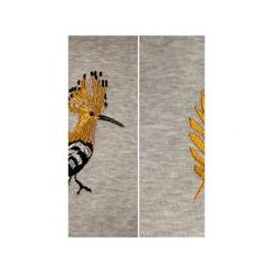 Bluza Dudek. Szare bluzy dresowe męskie marki Małgorzata Salamon, s, z haftami. Za 249,00 zł.