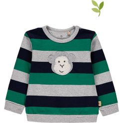 Bluza ze wzorem. Bluzy niemowlęce Mother Nature & Me, w paski, z bawełny, bez rękawów, bez kaptura. W wyprzedaży za 82,95 zł.