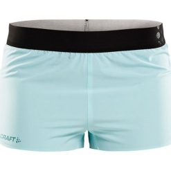 Szorty CRAFT Run Shade miętowe. Zielone figi damskie Craft, bez wzorów, z gumy. Za 155,79 zł.
