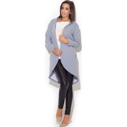 Szara Bluza na Zamek z Kapturem. Szare piżamy damskie Molly.pl, l, bez wzorów, z dzianiny, bez rękawów, z kapturem. Za 135,90 zł.