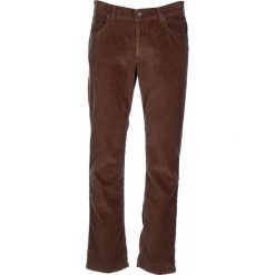 Spodnie sztruksowe "Cooper FA" - Regular fit - w kolorze brązowym. Pomarańczowe spodnie męskie BRAX, m, w paski, ze sztruksu, klasyczne. W wyprzedaży za 169,95 zł.