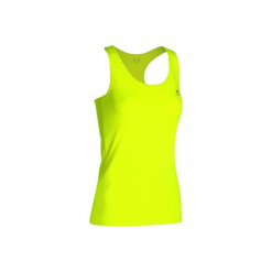 Top fitness MY TOP damski. Żółte topy sportowe damskie DOMYOS, z elastanu. Za 14,99 zł.