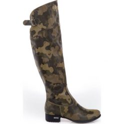 Kozaki - skóra naturalna - model 128 - kolor moro. Szare kozaki damskie Zapato, na co dzień, na zimę, z jeansu, eleganckie, przed kolano, na wysokim obcasie, na obcasie, bez zapięcia. W wyprzedaży za 367,50 zł.