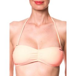 Biustonosz bikini "Siramisu" w kolorze brzoskwiniowym. Pomarańczowe stroje kąpielowe dwuczęściowe damskie marki Brunotti. W wyprzedaży za 52,95 zł.