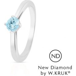 Złoty Pierścionek - złoto 585, New diamond by w.kruk 0,30ct. Żółte pierścionki damskie W.KRUK, z brylantem, złote. Za 4990,00 zł.