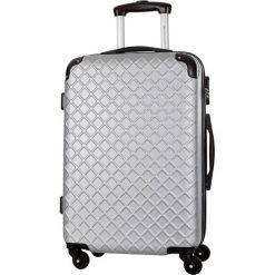 Walizka w kolorze srebrnym - 62 l. Szare walizki Platinium, z materiału. W wyprzedaży za 199,95 zł.