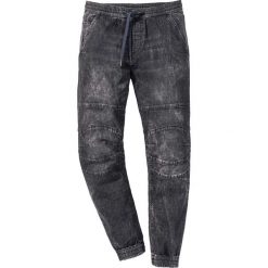 Jeansy męskie: Dżinsy wsuwane Slim Fit Straight bonprix czarny denim