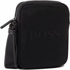 Saszetka BOSS - Pixel 50413044 001. Czarne torby męskie skórzane Boss, bez wzorów, z materiału, młodzieżowe. Za 479,00 zł.