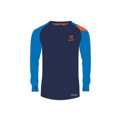 Bejsbolówki męskie: Huari Bluza męska Naro Longsleeve Medieval Blue/French Blue/Red Orange r. M