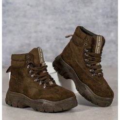 Botki na platformie vices. Botki damskie vices, z zamszu, bez obcasa, na platformie, bez zapięcia. Za 129,00 zł.