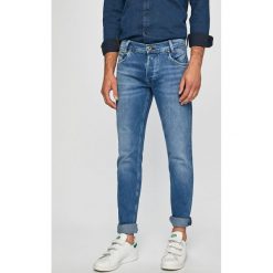 Pepe Jeans - Jeansy. Niebieskie jeansy męskie Pepe Jeans, z aplikacjami. Za 399,90 zł.