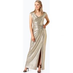 LAUREN RALPH LAUREN - Damska sukienka wieczorowa, złoty. Żółte sukienki damskie Lauren Ralph Lauren, bez wzorów, eleganckie, bez kołnierzyka, z długim rękawem, długie, maxi. Za 799,95 zł.