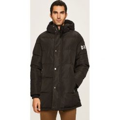 Dkny - Kurtka. Czarne płaszcze męskie DKNY, xl, bez wzorów, z poliesteru, długie, z kapturem. W wyprzedaży za 629,90 zł.