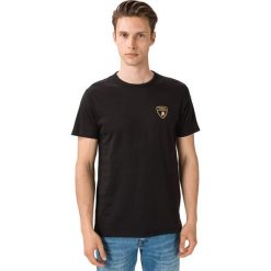 Lamborghini Koszulka Czarny. Czarne podkoszulki męskie Lamborghini, l, z haftami, z bawełny, bez kołnierzyka, z krótkim rękawem, krótkie. Za 273,95 zł.